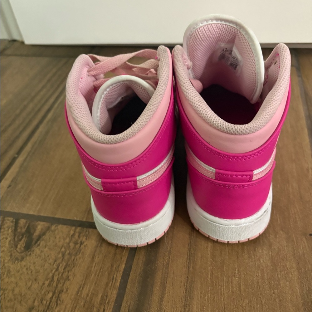 Jordan Kids Pink High-Top Sneakers - Picture 6 of 6